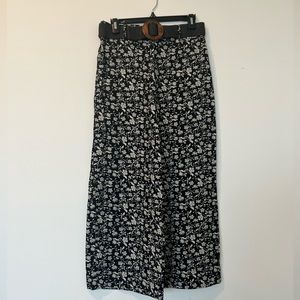 Mango Wide-legged Patterned Pants - size M